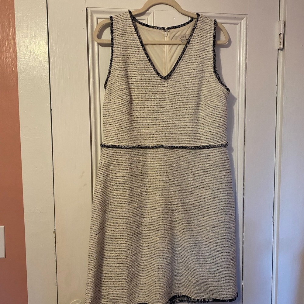 Loft Tweed Sleeveless Dress - Size 10